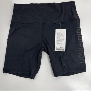 LuluLemon Align High Rise Short 8” Logo in Black